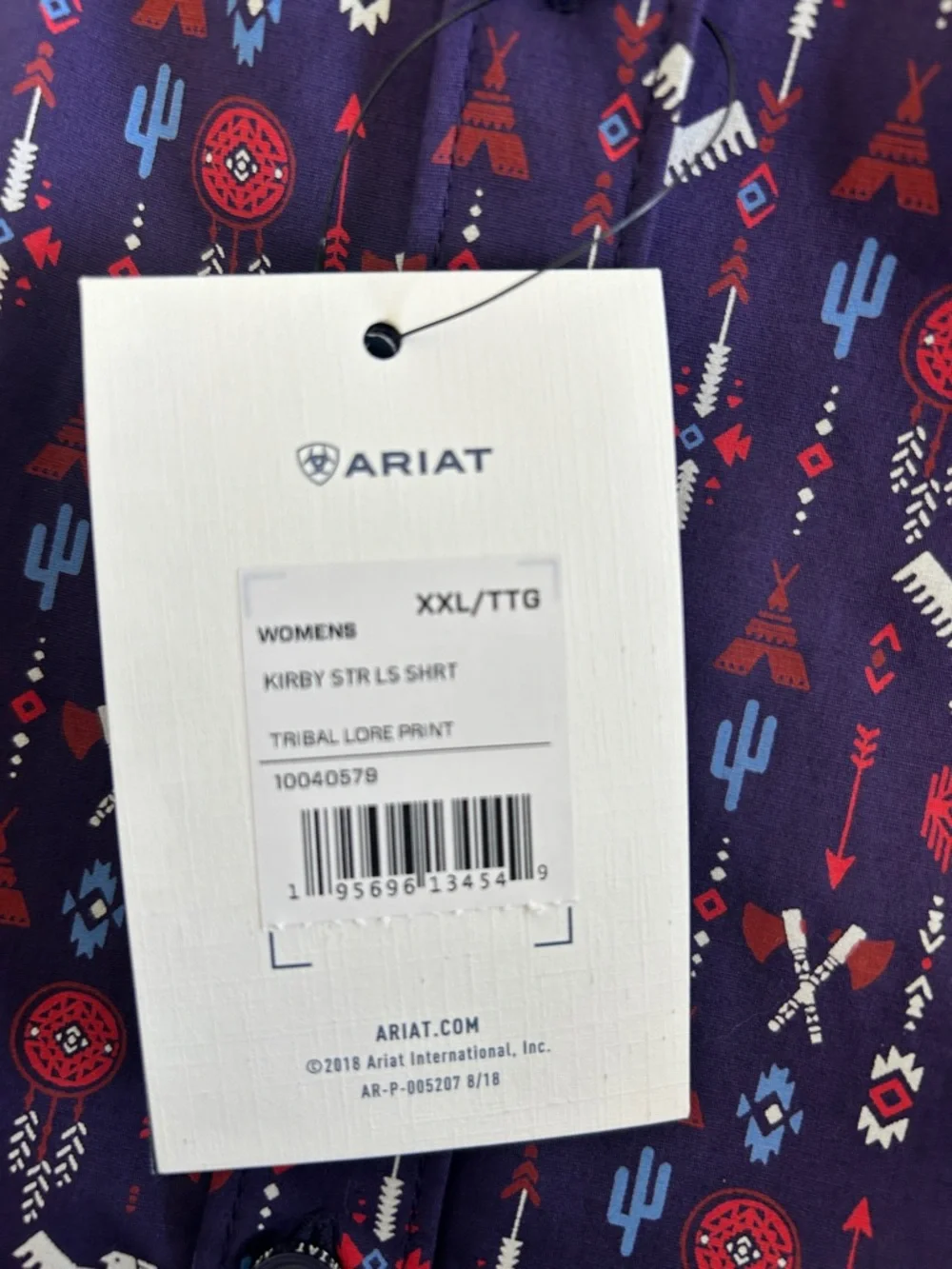 Ariat Kirby Long Sleeve Button Up Southwest Thunderbird Print Western Shirt - Picture 9 of 9
